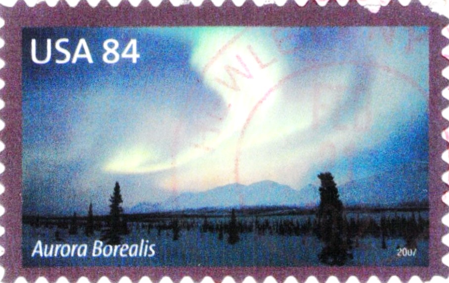 USA Aurora Borealis 2007 Stamp