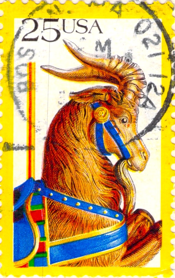 USA Carousel Horses Stamp
