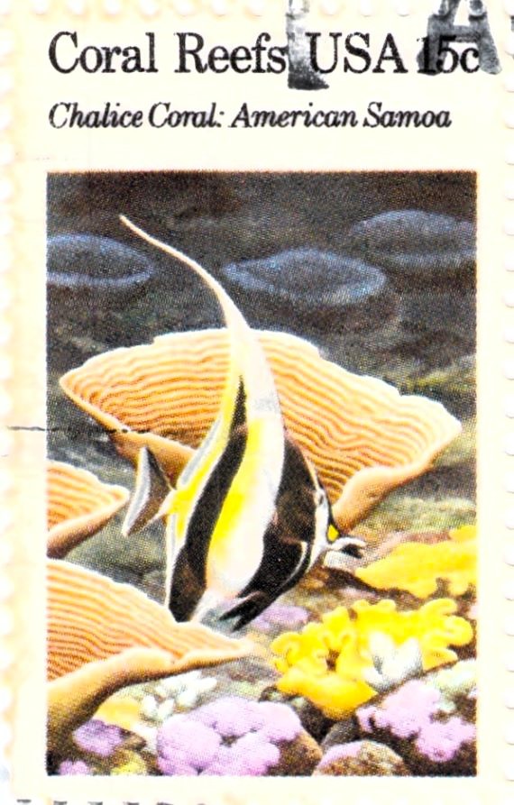 USA Coral Reefs Chalice Coral American Samoa Stamp