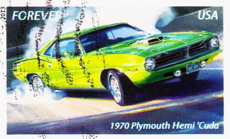 USA 1970 Plymouth Hemi Cuda Stamp