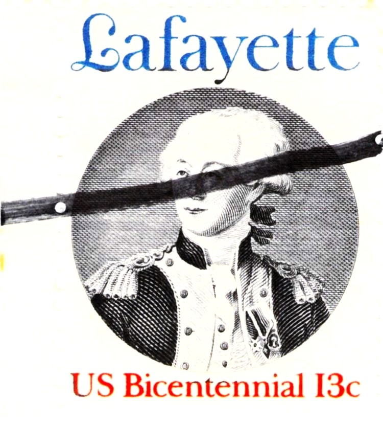 USA Lafayette Bicentennial Stamp