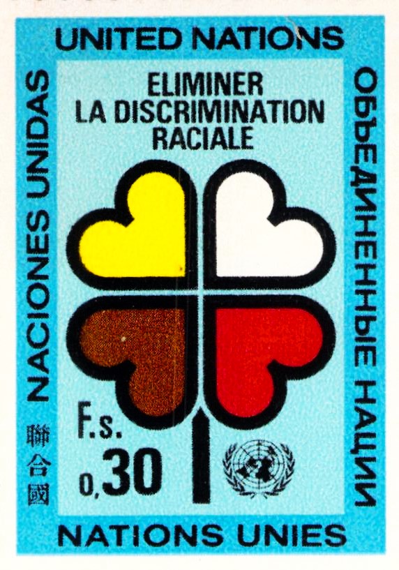 Issue:  United Nations Eliminate Racial Discrimination Stamp Type:  Stamp Number of Stamps:  1 Stamps Denomination:  0.30c Issue Date:  1971 Issued By: United States Postal Service (USPS)