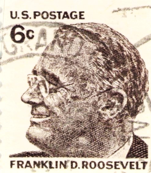 Issue:  U.S Franklin D Roosevelt Stamp Type:  Stamp Number of Stamps:  1 Stamps Denomination:  6c Issue Date:   1966 Issued By: United States Postal Service (USPS)