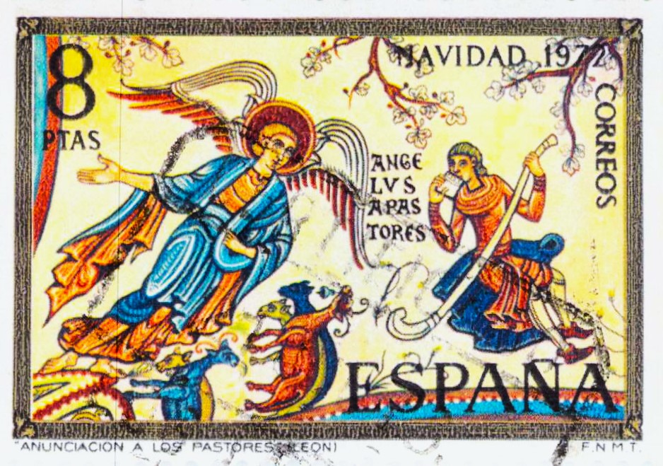 Issue:  Spain Angel Lvs A Pastores Stamp Type: Stamp Number of Stamps: 1 Stamps Denomination:  8€ Issue Date: 2000 Issued By:  Spain POST