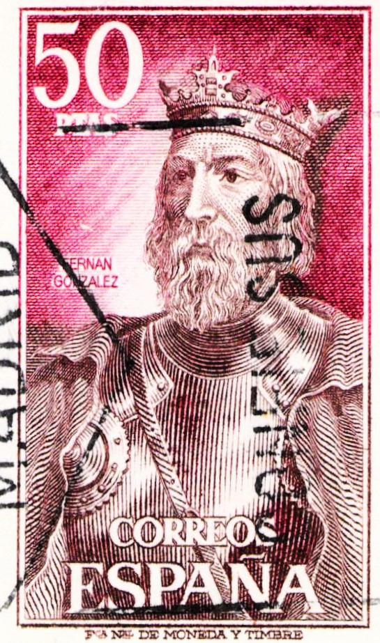 Issue:  Spain Fernan Gonzalez Of Castile Stamp Type:  Stamp Number of Stamps:  1 Stamps Denomination:  50PTAS Issue Date:   Issued By:  Spain POST