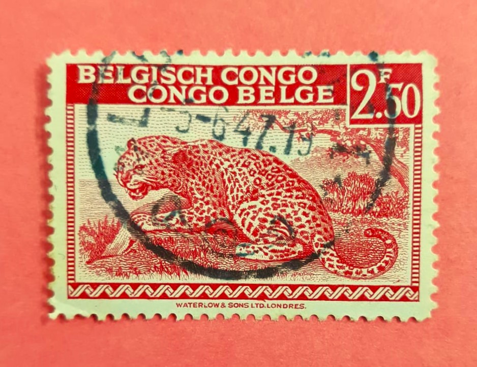 Issue:   Belgian Congo 1942 Water low & Sons Stamp Type:   Stamp Number of Stamps:   1 Denominations:    2.50 F Issue Date:   1942 Issued By:   Bpost, Belgium (Belgique-Belgie)