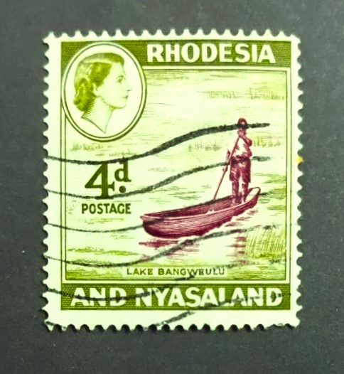Issue:   Rhodesia 1959 White Lake Stamp Type:   Stamp Number of Stamps:  1 Stamps Denomination:   4 D Issue Date:  1959 Issued By:   Rhodesia Post