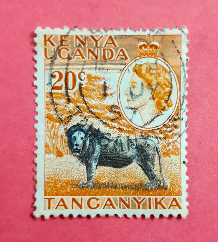 Issue:    Kenya Uganda Tanganyika 1954 Stamp Type:   Stamp Number of Stamps:   1 Stamps Denomination:    20 C Issue Date:   1954 Issued By:   Postal Corporation of Kenya