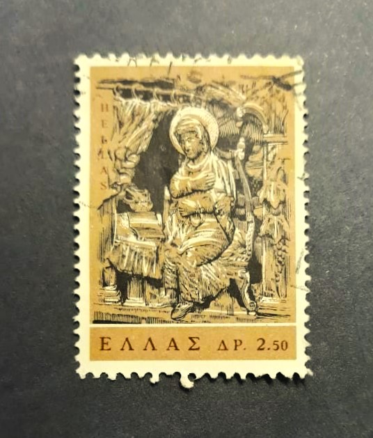 Issue:    Greece 1966 St. Nicholas Galaxeidon Stamp Type:    Stamp Number of Stamps:   1 Denominations:    2.50  AP Issue Date:   1966 Issued By:    Greece Post
