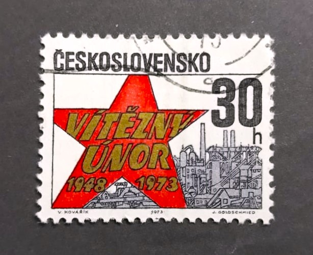 Issue:   Czechoslovakia 1973 Victorious Stamp Type:   Stamp Number of Stamps:  1 Stamps Denomination:   30 h Issue Date:  1973 Issued By:  Czechoslovakia Postal Service (USPS)
