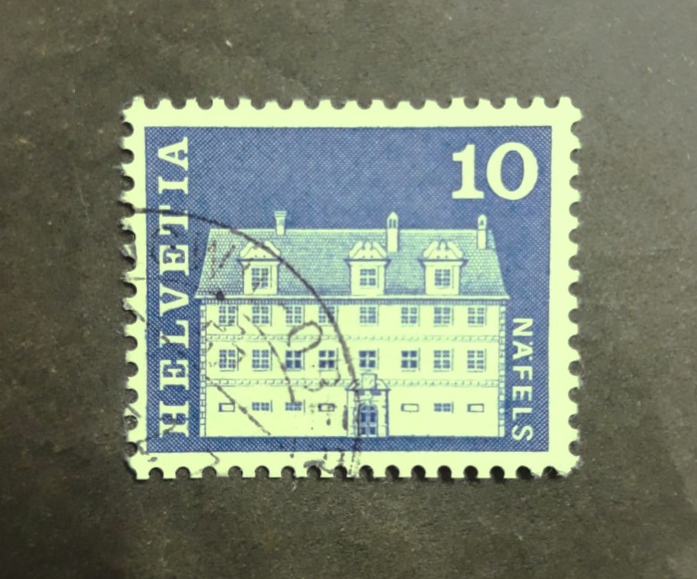Issue:   Switzerland 1968 Nafels Stamp Type:   Stamp Number of Stamps:   3, Stamps Denomination:   10 C Issue Date:   1968 Issued By:  Switzerland Post