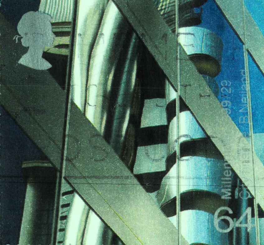 Issue:    UK Millennium Lloyds Building Stamp  Type:   Stamp Number of Stamps:   1 Stamps Denomination:   64 P Issue Date:   1999 Issued By:   Royal Mail, United Kingdom