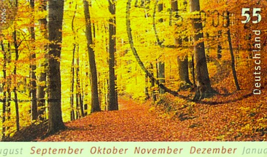 Issue:   Germany 2006 Autumn Season Stamp Type:   Stamp Number of Stamps:   1 Denominations:   55 PF Issue Date:   2006 Issued By:   Germany Deutsche Post ( Deutschland )