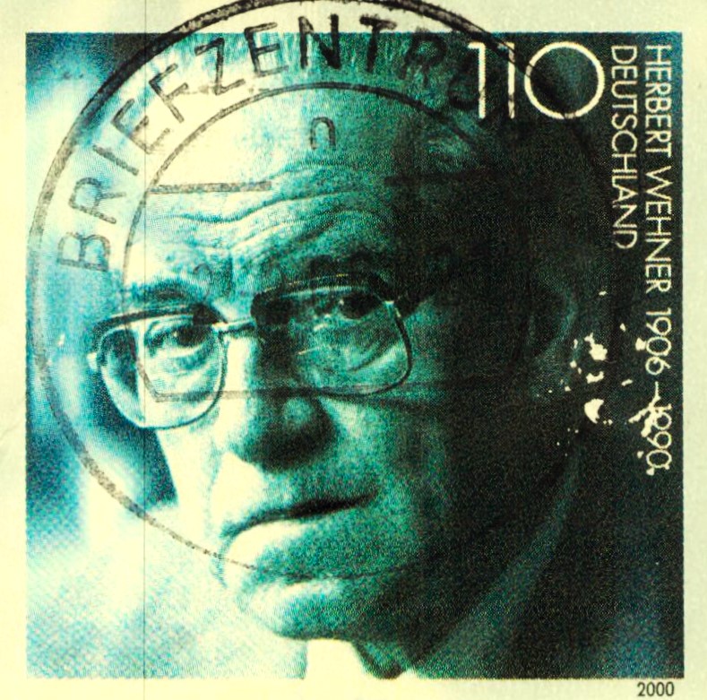 Issue:  Germany 2000 Herbert Wehner Stamp Type:   Stamp Number of Stamps:   1 Denominations:   110  PF Issue Date:   2000 Issued By:   Germany Deutsche Post ( Deutschland )