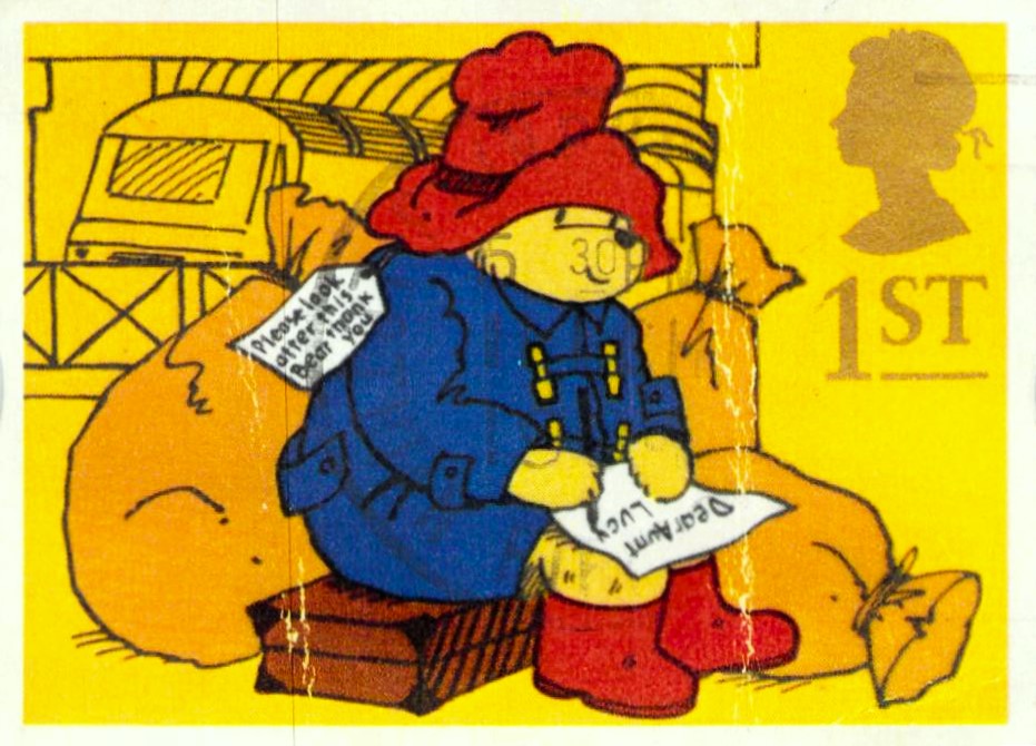 Issue:    UK 1994 Paddington Bear Stamp Type:   Stamp Number of Stamps:   1 Stamps Denomination:   1st  Issue Date:    1994 Issued By:   Royal Mail, United Kingdom (UK)