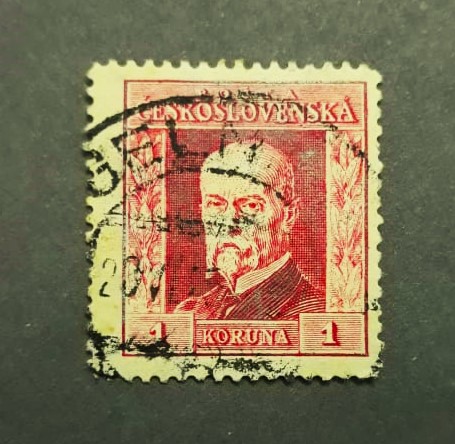 Issue:   Czechoslovakia Tomas Garrigue Masaryk Stamp Type:   Stamp Number of Stamps:  1 Stamps Denomination:   1 h Issue Date:   1927 Issued By:   Czechoslovakia Postal Service (USPS)