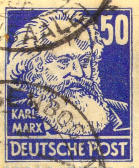 Issue:  Germany 1948 Karl Marx Stamp Type:   Stamp Number of Stamps:   1 Denominations:    50 PF Issue Date:   1948 Issued By:   Germany Deutsche Post ( Deutschland )