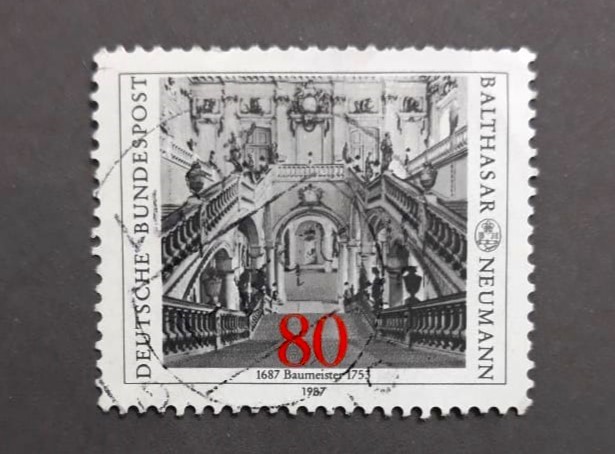 Issue:   Germany 1987 Balthasar Neumann Stamp Type:   Stamp Number of Stamps:   1 Denominations:   80 PF Issue Date:   1987 Issued By:   Germany Deutsche Post ( Deutschland )