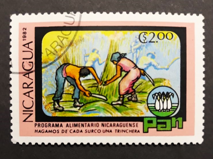 Issue:    Nicaragua 1982 World Food Day Stamp Type:   Stamp Number of Stamps:   1 Stamps Denomination:   2.00 E Issue Date:   1982 Issued By:   Nicaragua Post