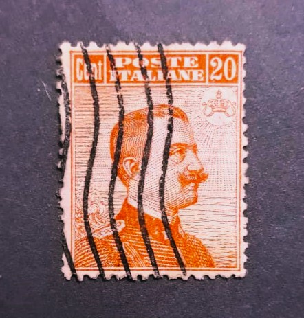 Issue:   Italy 1916 Victor Emmanuel II Stamp Type:   Stamp Number of Stamps:    1 Stamps Denomination:   20 C Issue Date:   1916 Issued By:   Italy post