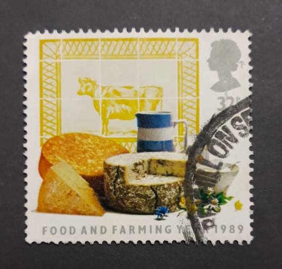 Issue:    UK 1989 Food And Farming Stamp Type:   Stamp Number of Stamps:   1 Stamps Denomination:    32 P Issue Date:    1989 Issued By:   Royal Mail, United Kingdom (UK)