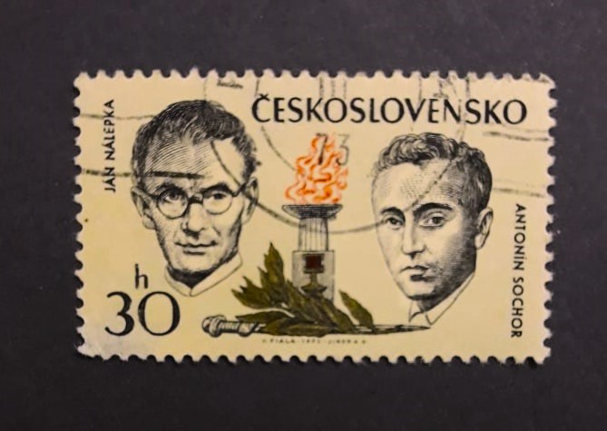 Issue:   Czechoslovakia 1973 Antonin Sochor Jan Sticker Stamp Type:   Stamp Number of Stamps:  1 Stamps Denomination:   30 h Issue Date:  1973 Issued By:   Czechoslovakia Postal Service (USPS)