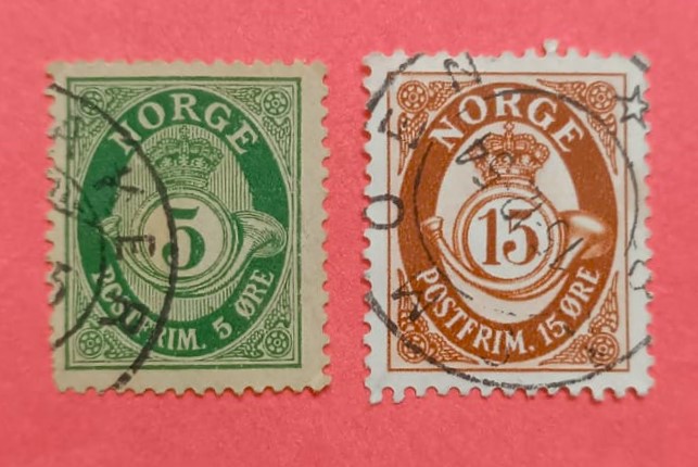 Issue:   Norway 1910 Stamp Type:    Stamp Number of Stamps:    1 Denominations:   5 Kr ,  15 Kr Issue Date:   1910 Issued By:   Norway Post