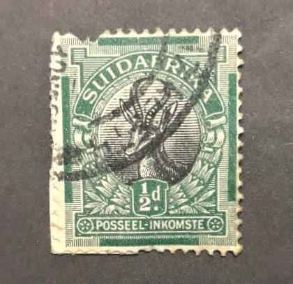 Issue:   South Africa 1926 1/2 D Stamp Type:   Stamp Number of Stamps:   1 Denominations:   1/2 D Issue Date:   1926 Issued By:   South Africa POST