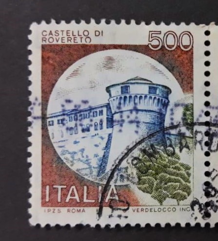 Issue:   Italy 1980 Rovereto Castle Stamp Type:   Stamp Number of Stamps:    1 Stamps Denomination:   500 Issue Date:   1980 Issued By:   Italy post