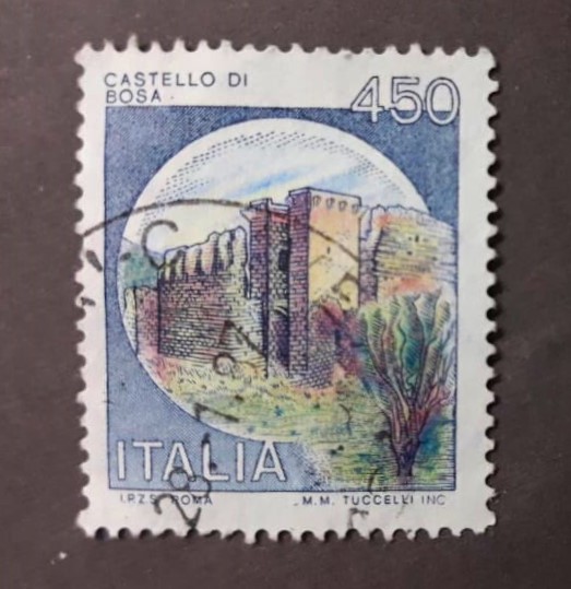 Issue:   Italy 1980 Bosa Castle Stamp Type:   Stamp Number of Stamps:    1 Stamps Denomination:   450 L Issue Date:   1980 Issued By:   Italy post
