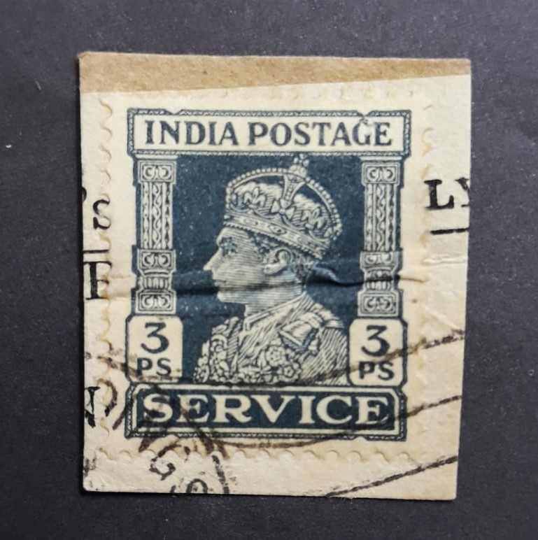 Issue:   India 1939 King George 3PS Stamp Type:   Stamp Number of Stamps:   1 Stamps Denomination:    3 PS Issue Date:    1939 Issued By:   India POST