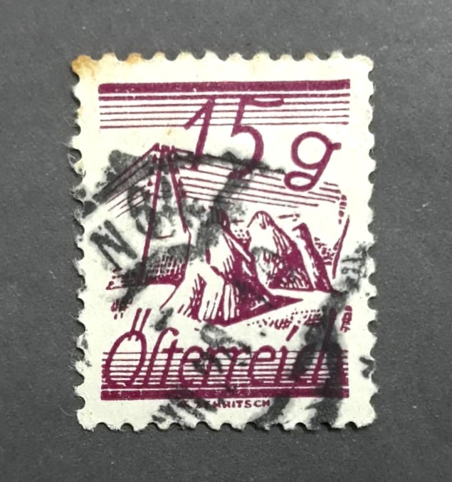 Issue:   Republic Of Austria Mountain 1927 Stamp Type:   Stamp Number of Stamps:   1 Stamps Denomination:    15 g Issue Date:   1927 Issued By:   Australia Post