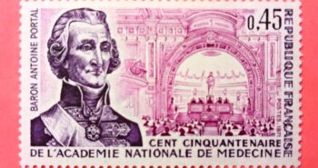 Issue:   France 1971 Baron Antoine Portal Stamp Type:   Stamp Number of Stamps:   1 Denominations:   0,45 C Issue Date:   1971 Issued By:  France post