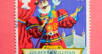 Issue:    UK Gilbert & Sullivan The Yeomen of the Guard Stamp Type:   Stamp Number of Stamps:   1 Stamps Denomination:   18 P Issue Date:   1992 Issued By:   Royal Mail, United Kingdom