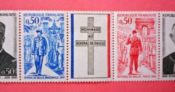 Issue:   France Tribute To General de Gaulle Stamp Type:   Stamp Number of Stamps:   5 Denominations:   0,50 , 0,50 , 0,50 , 0,50  PF Issue Date:   1971 Issued By:   Germany Deutsche Post ( Deutschland )