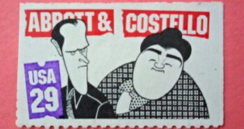 Issue:   USA Abbott & Costello Stamp Type:   Stamp Number of Stamps:   4 Stamps Denomination:   29 C Issue Date:    1991 Issued By:    United States Postal Service (USPS)