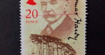 Issue:    Great Britain Thomas Hardy Stamp Type:   Stamp Number of Stamps:   2 Stamps Denomination:   20 P Issue Date:   1990 Issued By:   Royal Mail, United Kingdom