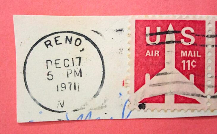 Issue:    USA 11C Airmail 1971 Stamp Type:   Stamp Number of Stamps:    1 Stamps Denomination:   11 C Issue Date:   1971 Issued By:   United States Postal Service (USPS)