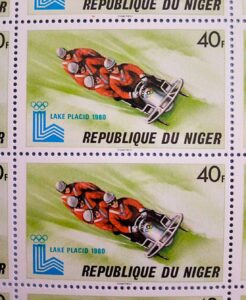 Republic of Niger Water Lake Placid 1980 Souvenir Sheet