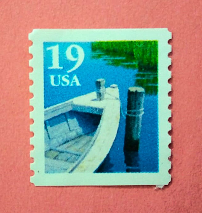 Issue:    USA Fishing Boat  Stamp Type:   Stamp Number of Stamps:   1 Stamps Denomination:    19 C Issue Date:    1991 Issued By:    United States Postal Service (USPS)