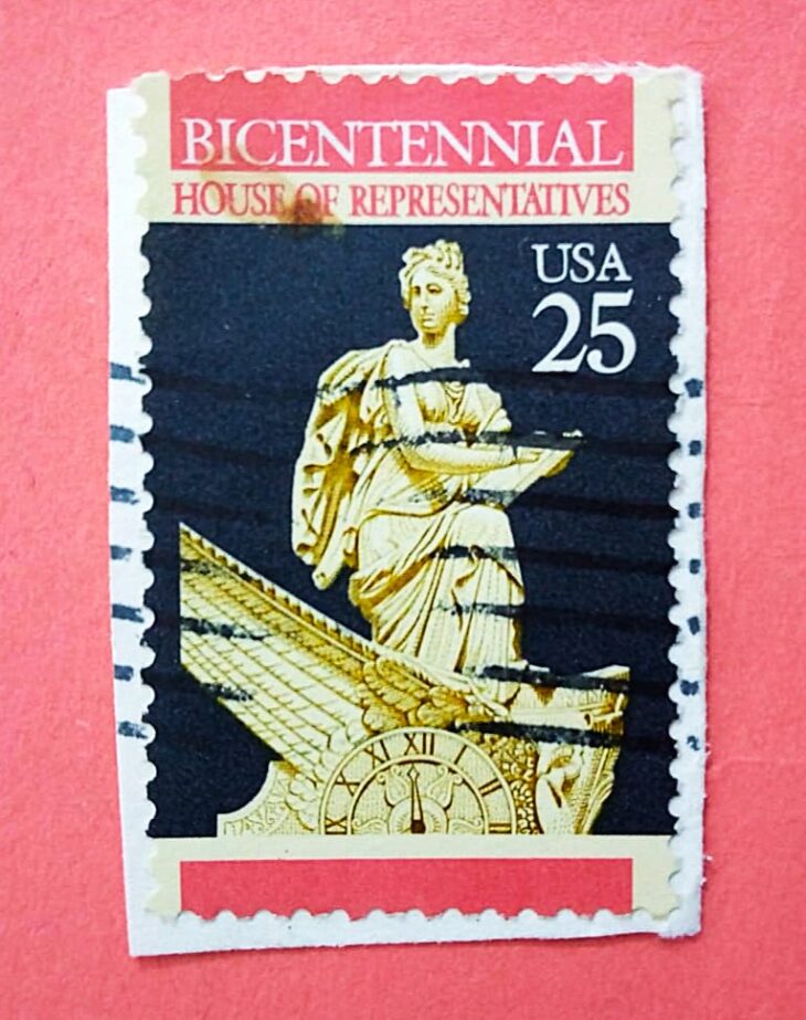 Issue:   USA Arturo Toscanini 1989 Bicentennial House of Representatives 1989 Stamp Type:   Stamp Number of Stamps:   1 Stamps Denomination:   25 C Issue Date:    1989 Issued By:    United States Postal Service (USPS)