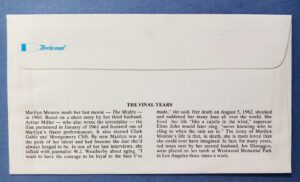 USA Marilyn Monroe The Final Years First Day Cover