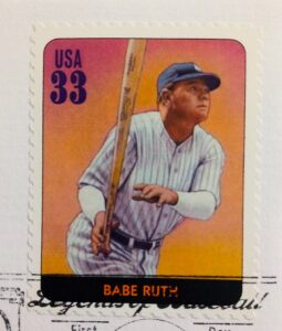 USA Legends of Baseball Babe Ruth Outfielder First Day Cover
