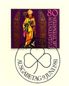 Liechtenstein ST. Theodul 1981 FDC Postcard