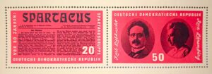 Germany Democratic Republic 50 years ago Spartacus Rosa Luxemburg Karl Liebknecht 1966 Stamp