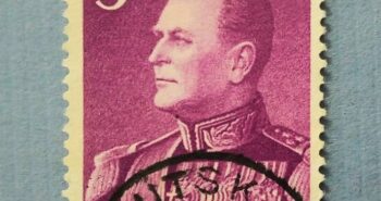 Issue:      Norway  King Olav v series 5 kr 1959 1969 Stamp Type:     Stamp Number of Stamps:      12 Denominations:       5  Kr Issue Date:      1959 Issued By:      Norway post