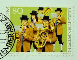 Lichtenstein 1980 Music Folk Costumes postcard