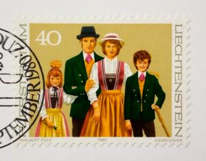 Liechtenstein 1990 Traditional Costumes Triesenberg Costu first day cover