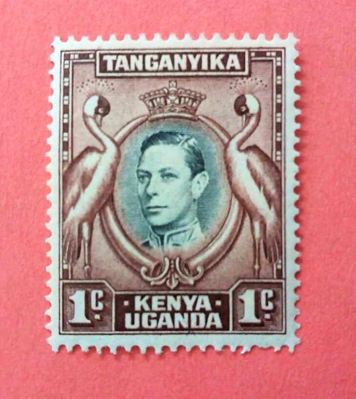Issue:      Kenya Uganda Tanganyika King George Stamp Type:     Stamp Number of Stamps:     2 Stamps Denomination:      1 C,  1C,  Issue Date:      1938 Issued By:     Kenya Post 