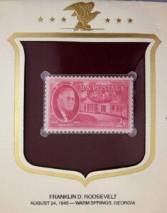 US Franklin D. Roosevelt 1945 Historic Stamps of America Special Cover